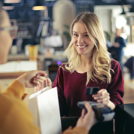 Woman shopping